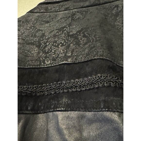 Vintage Pelle Studio Black Leather Trench Coat Full Length Long Duster Jacket‎ - Picture 7 of 16